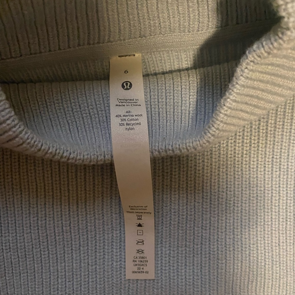 Lululemon Merino Wool- Blend Mock Neck Sweater - Picture 11 of 11